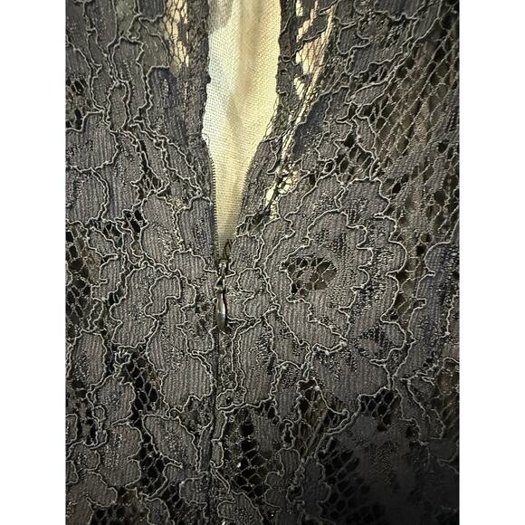 do+be v neck Lace Bell Sleeve Romper dress women black sz small - Picture 10 of 15